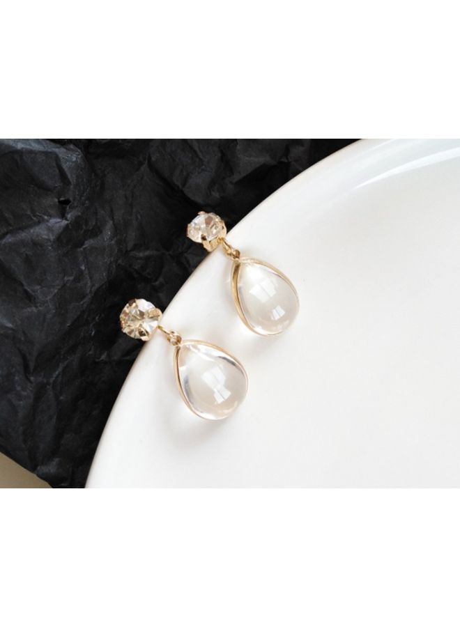 Stone Studded Dangle Earrings