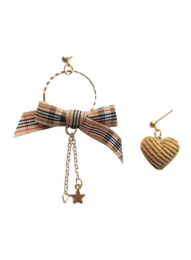 جونسون آند جونسون أقراط متدلية من الفضة الإسترليني عيار 925 على شكل قلب حب - Image 1