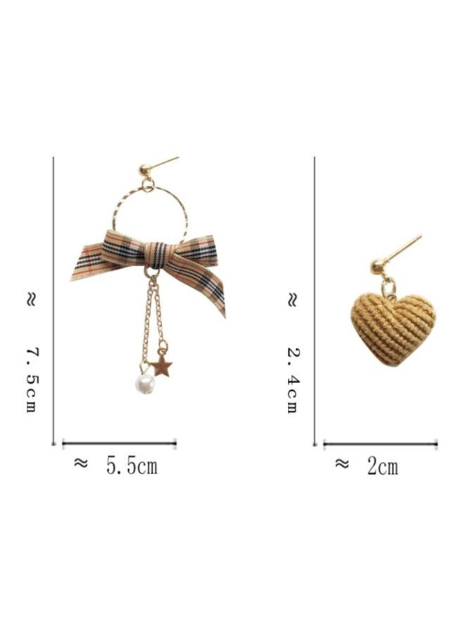 جونسون آند جونسون أقراط متدلية من الفضة الإسترليني عيار 925 على شكل قلب حب - Image 2