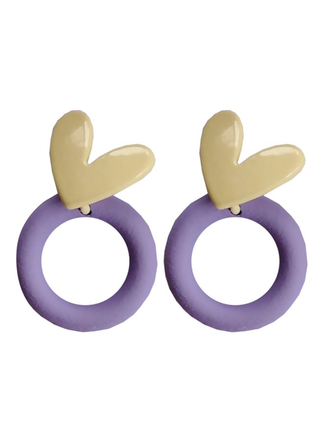 J&J Heart Shaped Stud Earrings - Image 1