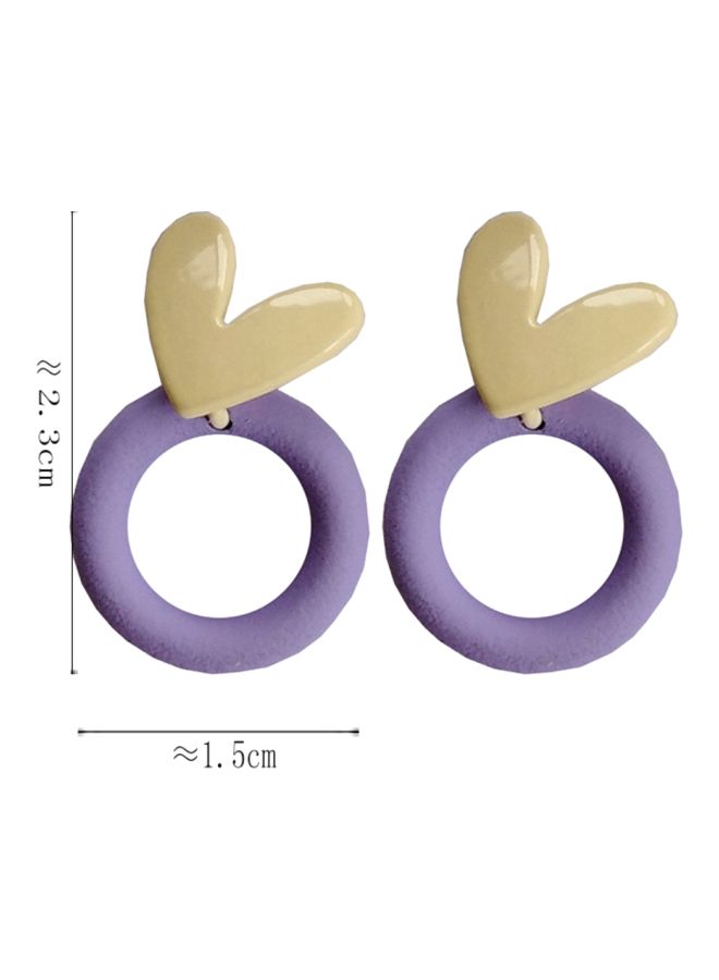 J&J Heart Shaped Stud Earrings - Image 2