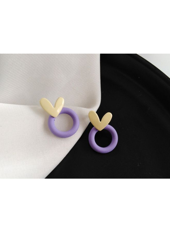 J&J Heart Shaped Stud Earrings - Image 3