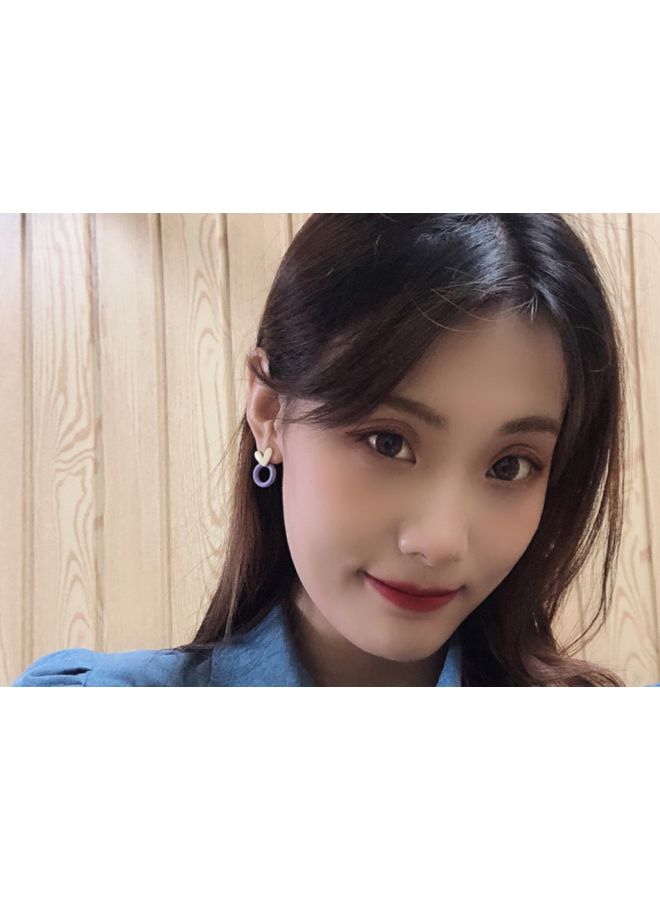 J&J Heart Shaped Stud Earrings - Image 4