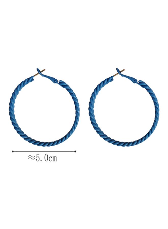 J&J Twist Design Hoop Earrings  - Image 2