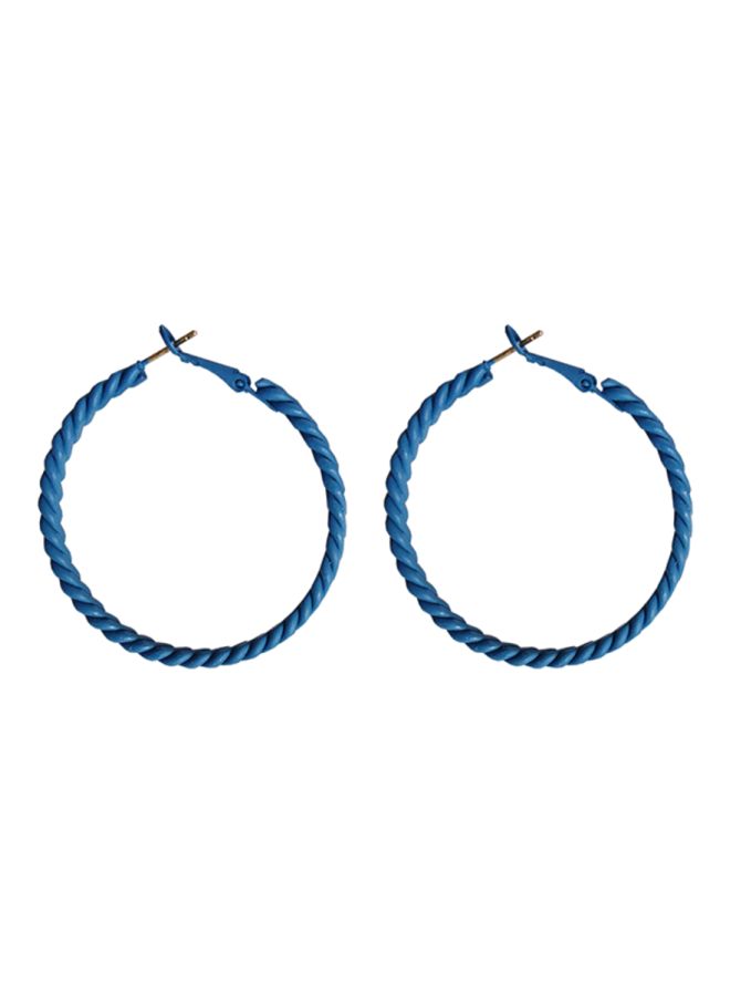 J&J Twist Design Hoop Earrings  - Image 1