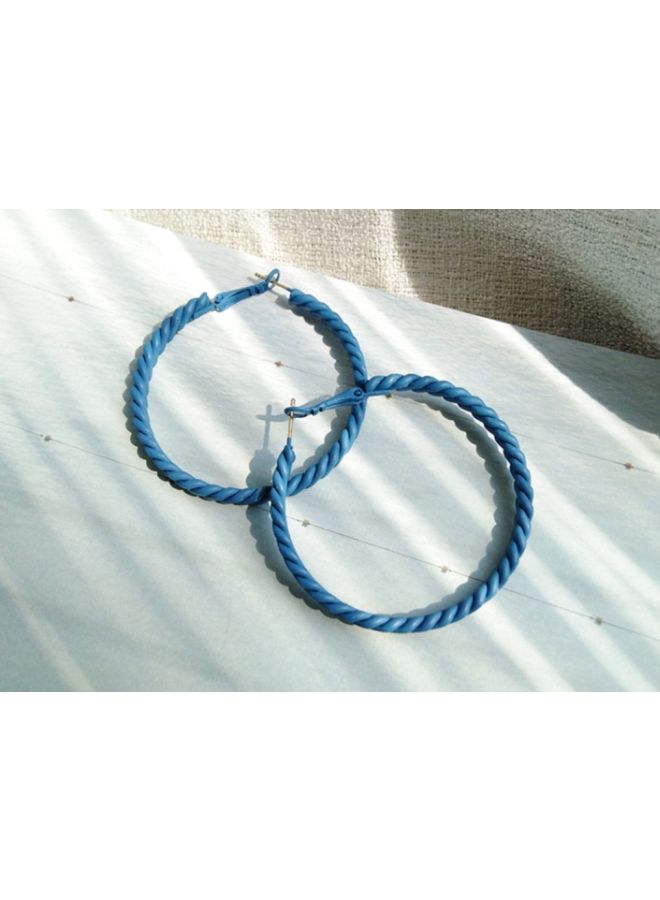 J&J Twist Design Hoop Earrings  - Image 4