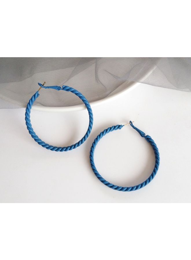 J&J Twist Design Hoop Earrings  - Image 3