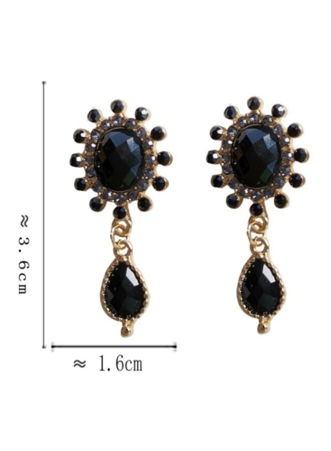 J&J 925 Sterling Silver Stone Studded Dangle Earrings - Image 2