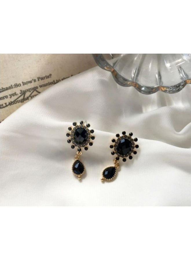 J&J 925 Sterling Silver Stone Studded Dangle Earrings - Image 5