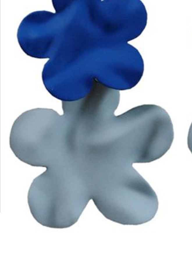 جونسون آند جونسون أقراط من الفضة الإسترليني عيار 925 على شكل زهرة مرصعة بالأحجار - Image 3