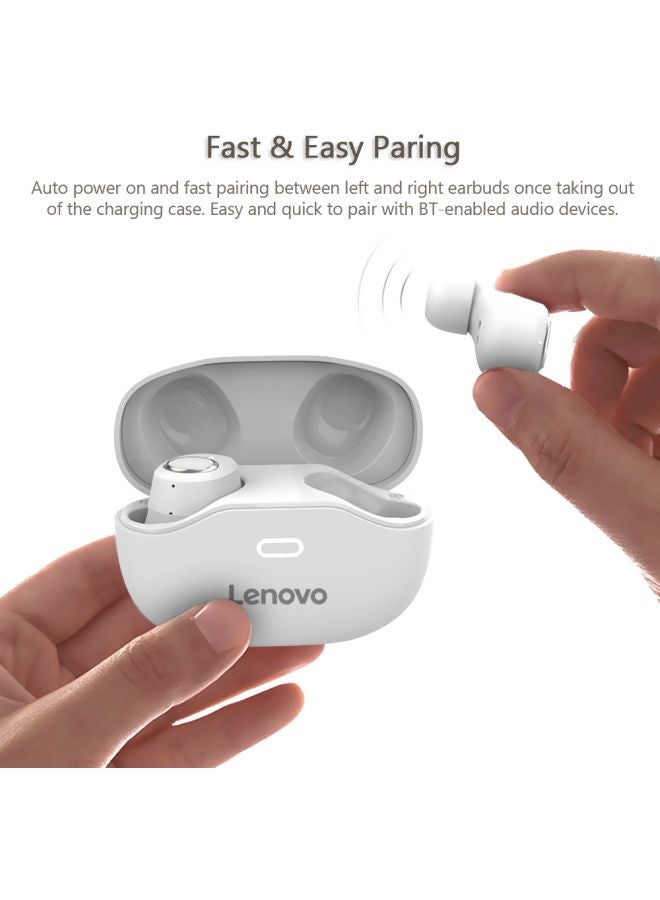 Lenovo Wireless In-Ear Earphones With Charging Case White - Image 2