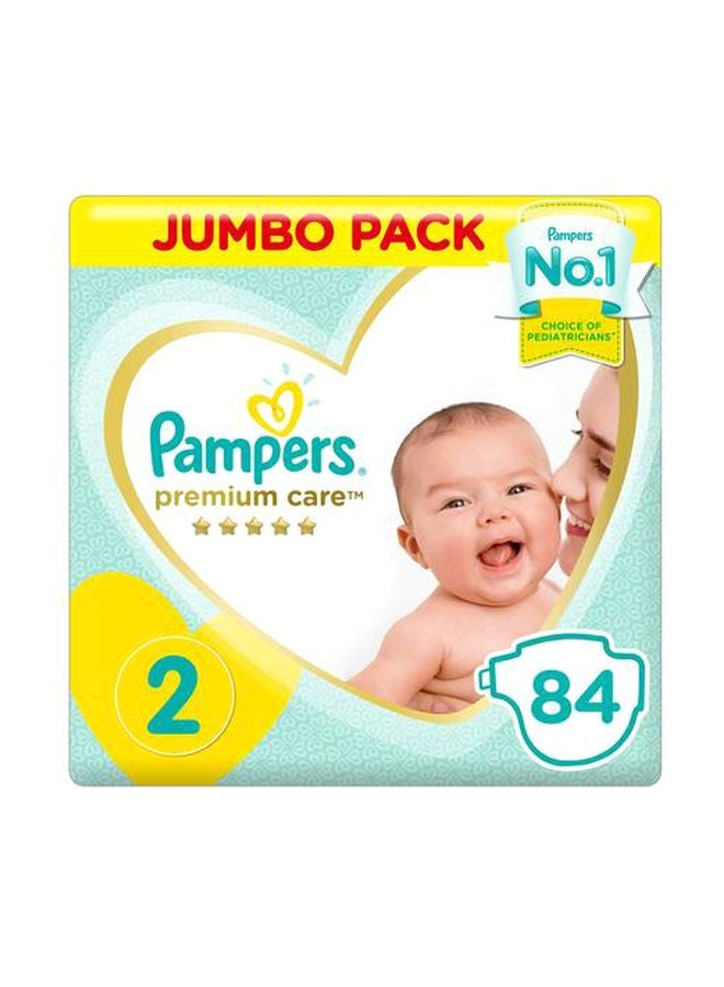 Pampers Premium Care Diapers, Size 2, 3-8 kg, 84 Count  - Image 2