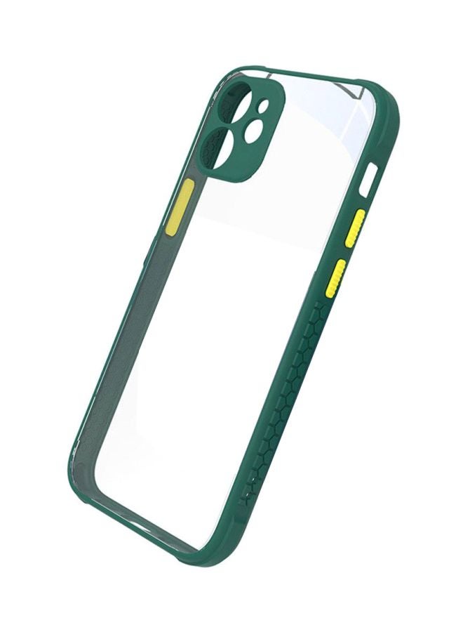 BG Protective Case Cover for Apple iPhone 12 Transparent/Green - Image 1