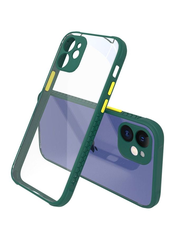 BG Protective Case Cover for Apple iPhone 12 Transparent/Green - Image 2