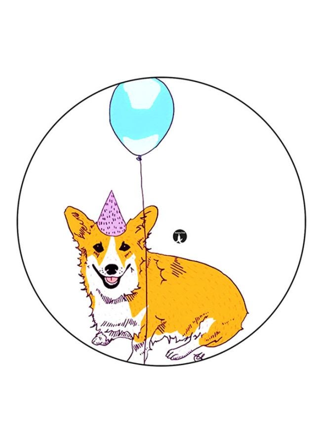 BP Birthday Dog Printed Mousepad Multicolour