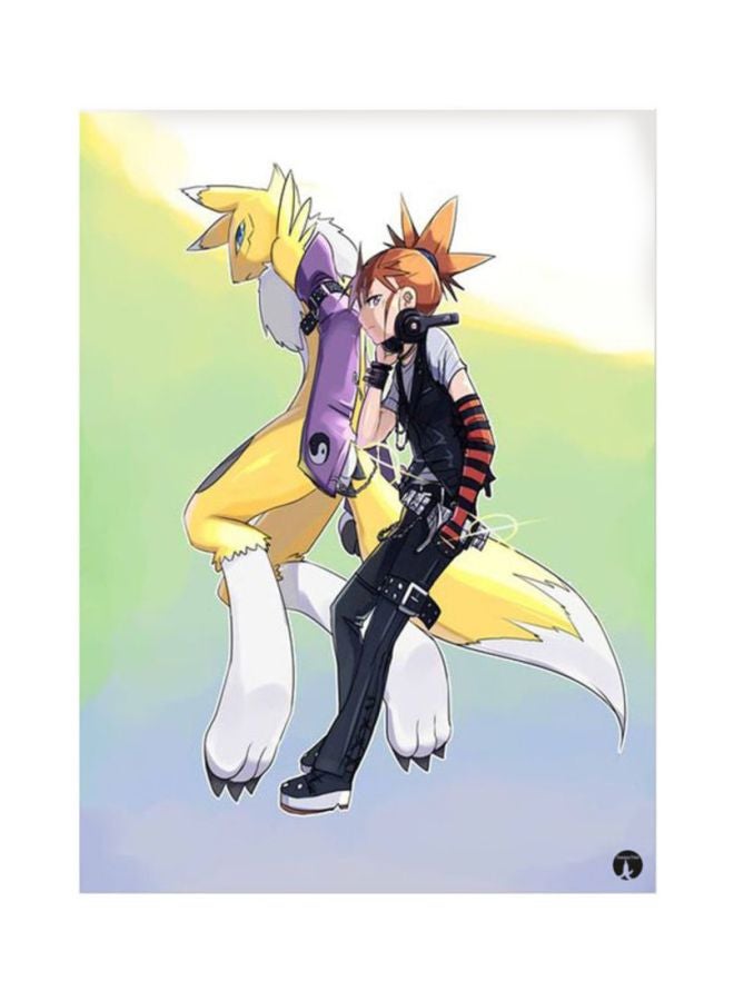 BP Anime Digimon Printed Mouse Pad Multicolour