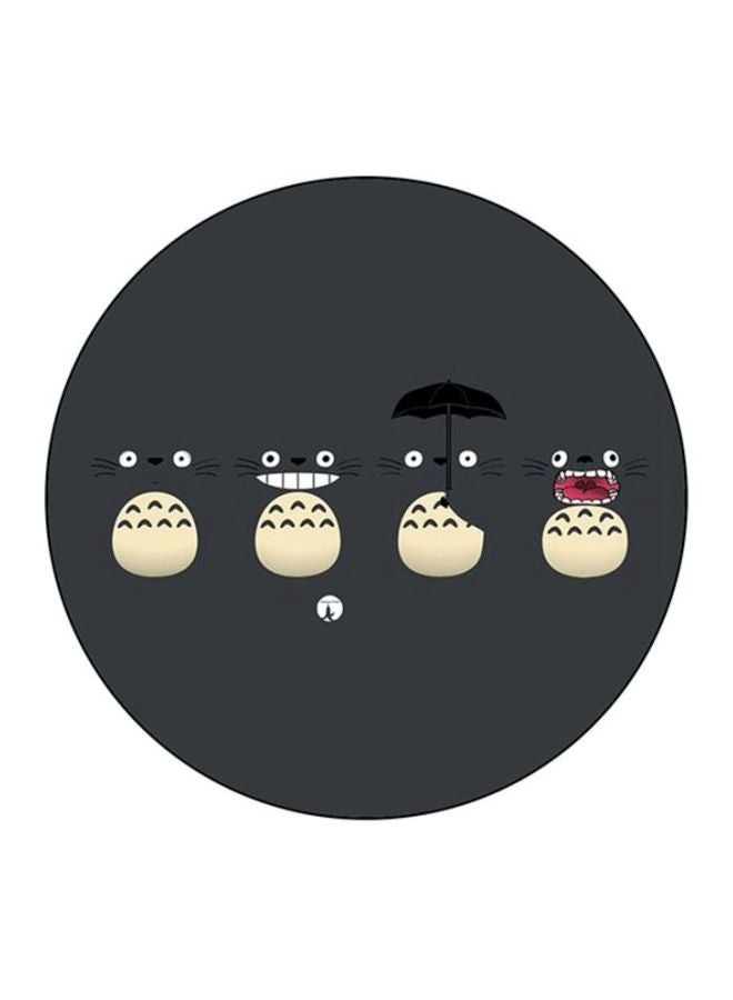 BP Printed Round Mousepad Grey/Beige