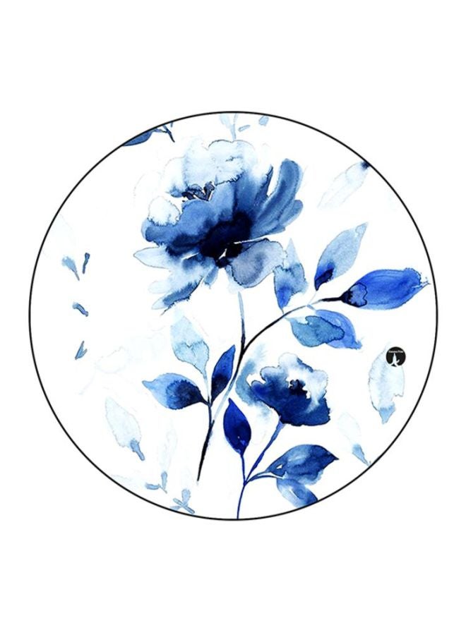 BP Printed Round Mousepad White/Blue