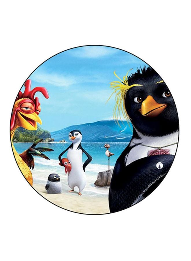 BP Surf's Up Printed Round Mousepad Multicolour