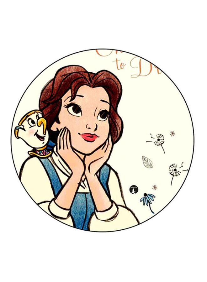 BP Beauty And The Beast Printed Round Mousepad Multicolour 