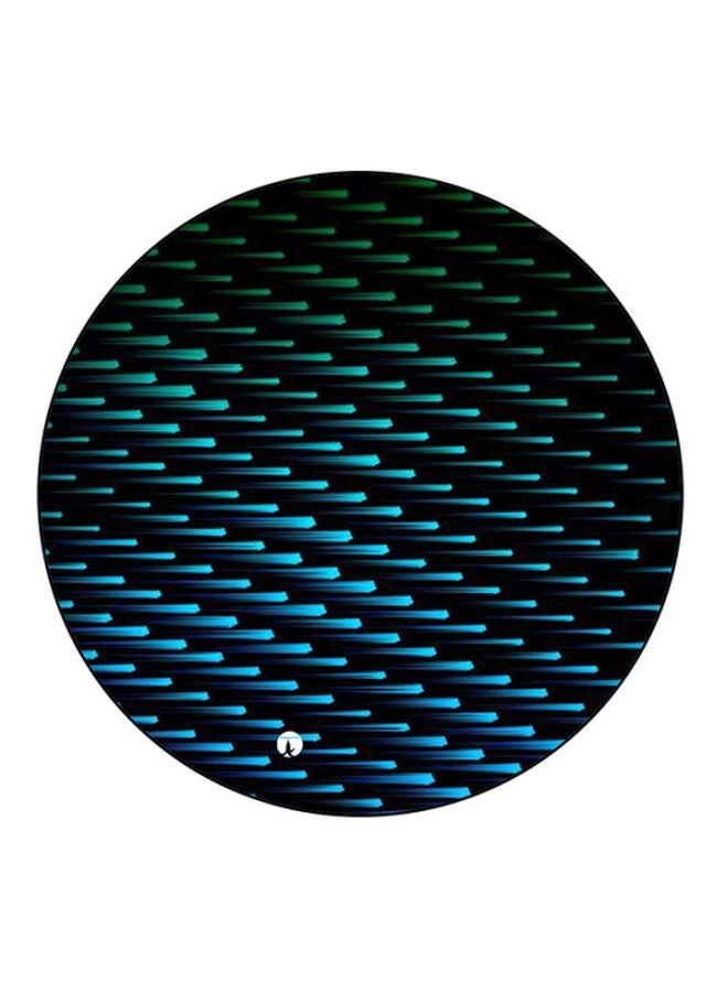 Shooting Star Printed Round Mousepad Blue/Black