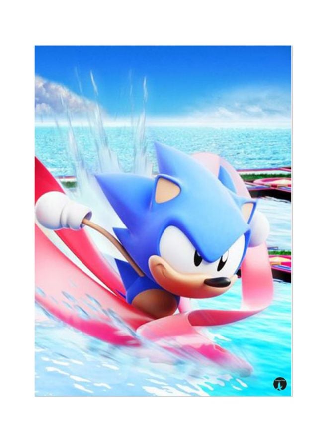 BP Sonic Hedgehog Printed Mousepad Blue/Pink/White
