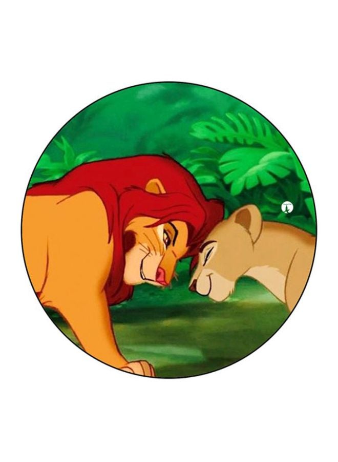 BP Simba Printed Round Mousepad Green/Brown