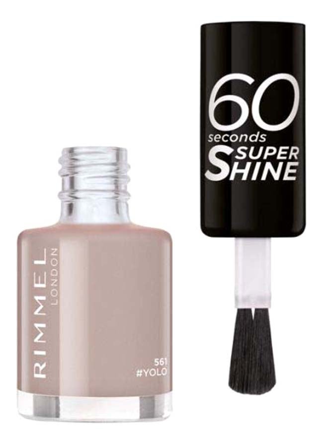 RIMMEL LONDON - 60 Seconds Super Shine Nail Polish 561 Yolo - Image 1