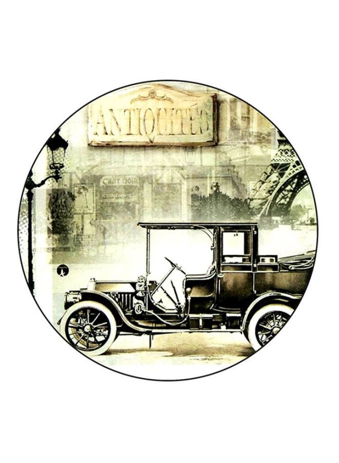 BP Car Printed Mousepad Beige/Black/White