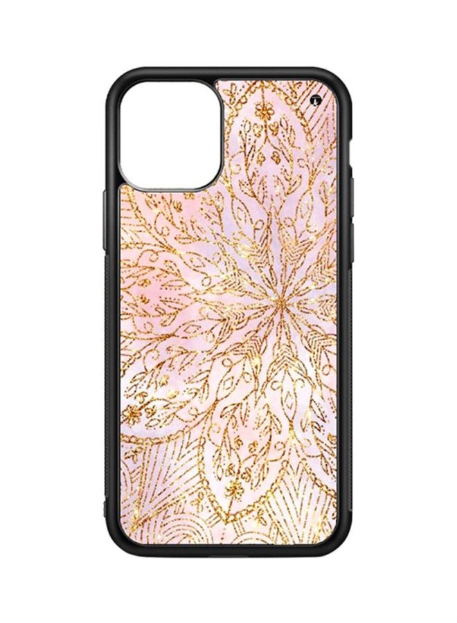 غطاء حماية واقٍ لهاتف أبل آيفون 11 برو ماكس وردي/ذهبي