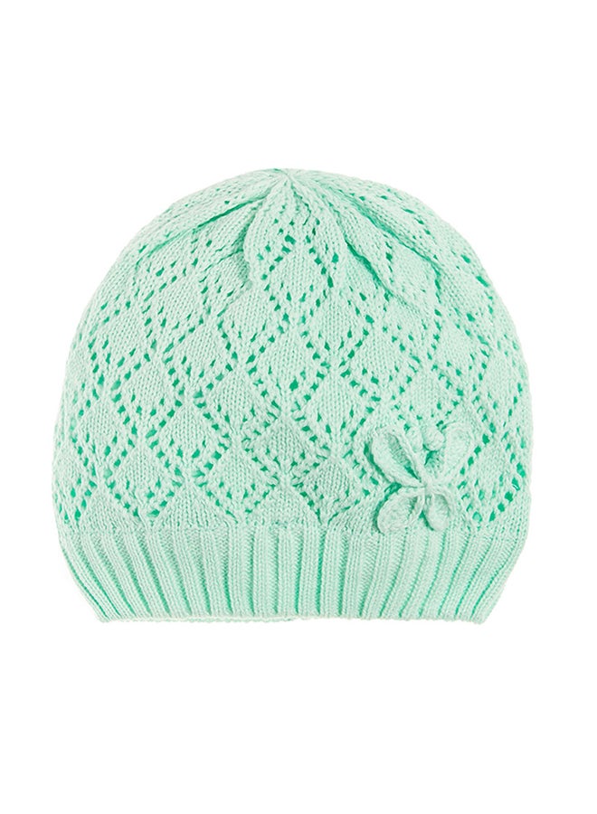 SMYK Butterfly Knitted Regular Beanies Mint Green - Image 1