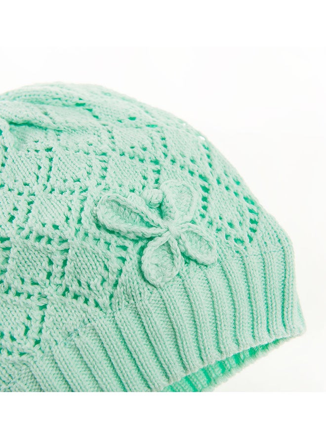 SMYK Butterfly Knitted Regular Beanies Mint Green - Image 2