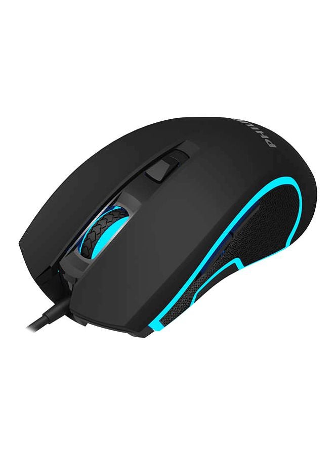 فيليبس ماوس ضوئي سلكي للألعاب الأسود / الأزرق - Image 1