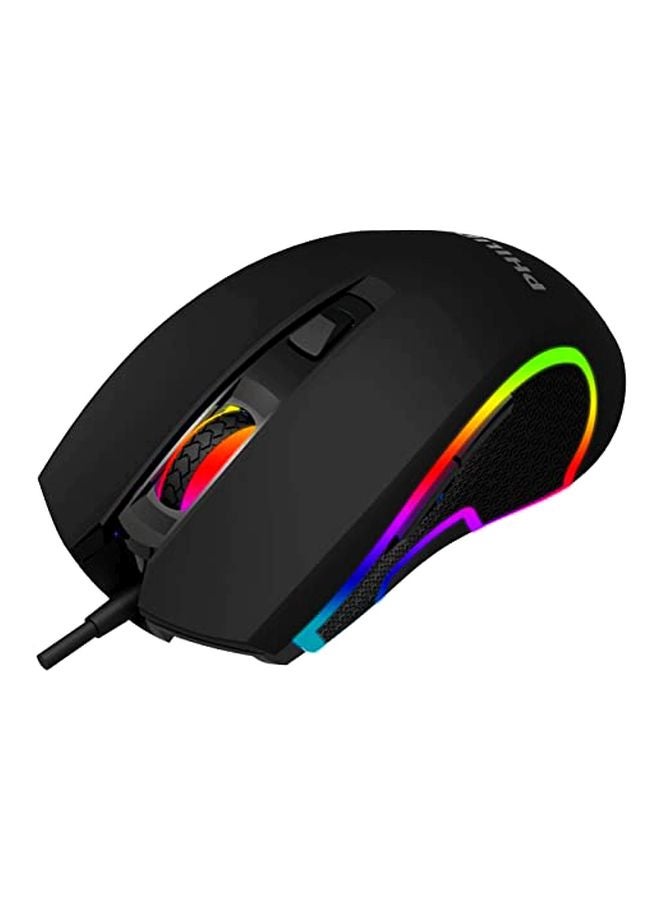 فيليبس ماوس ضوئي سلكي للألعاب الأسود / الأزرق - Image 2