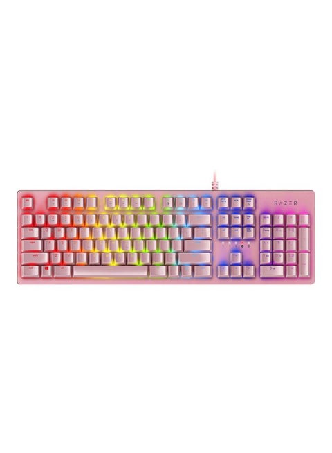 Razer Huntsman Gaming Keyboard: Fastest Keyboard Switches Ever - Clicky Optical Switches - Customizable Chroma RGB Lighting - Programmable Macro Functionality - Quartz Pink