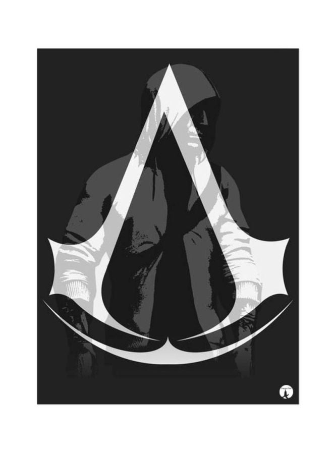 Assassin's Creed Printed Mousepad Black/White/Grey