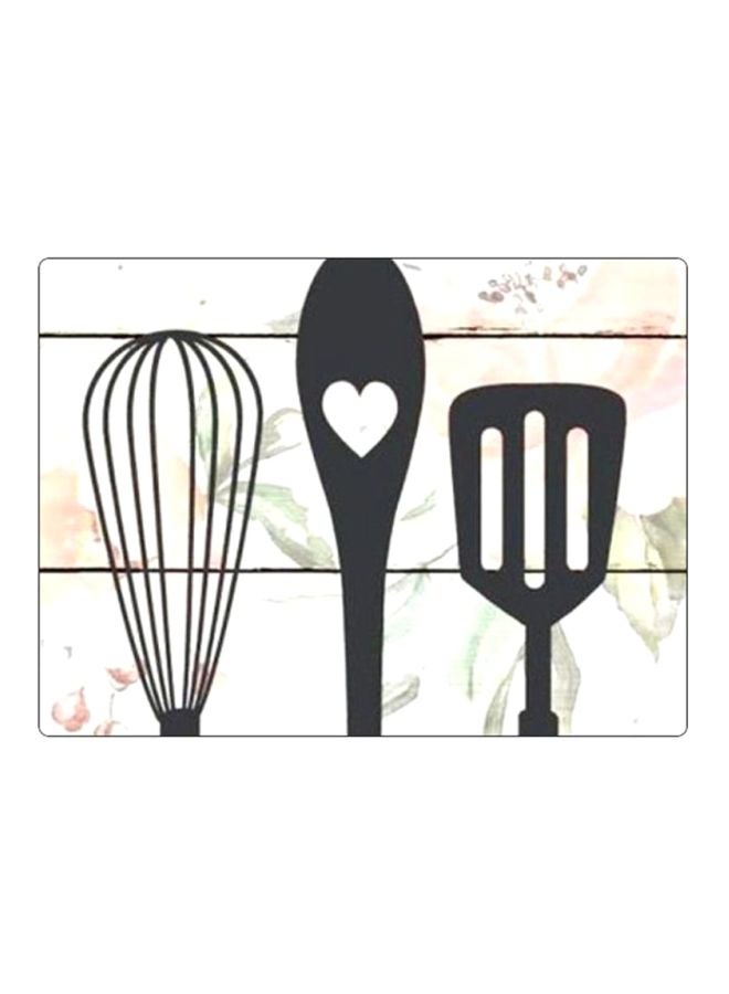 BP Utensil Printed Gaming Mousepad White/Pink - Image 1