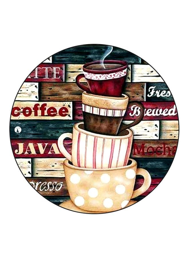 BP Cups Printed Round Mousepad Multicolour