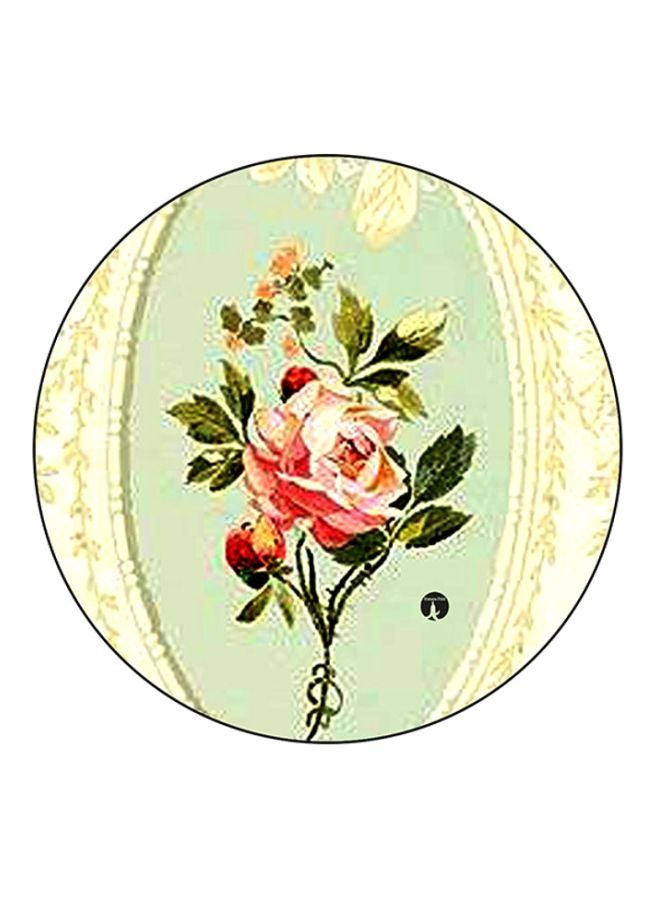 لوحة ماوس مستديرة بطبعة رسمة فنية كلاسيكية متعدد الألوان