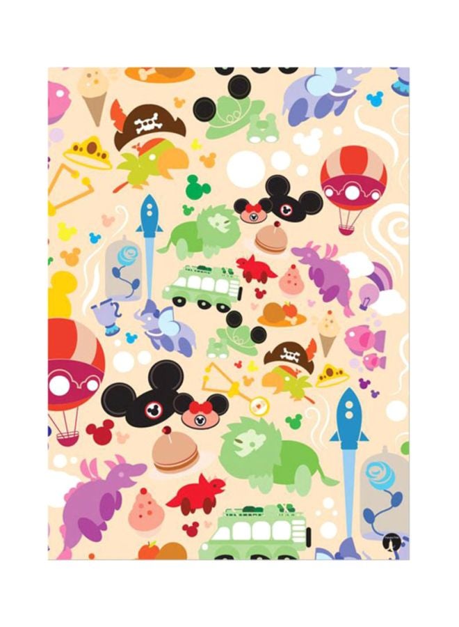 Bird Printed Round Mousepad Multicolour