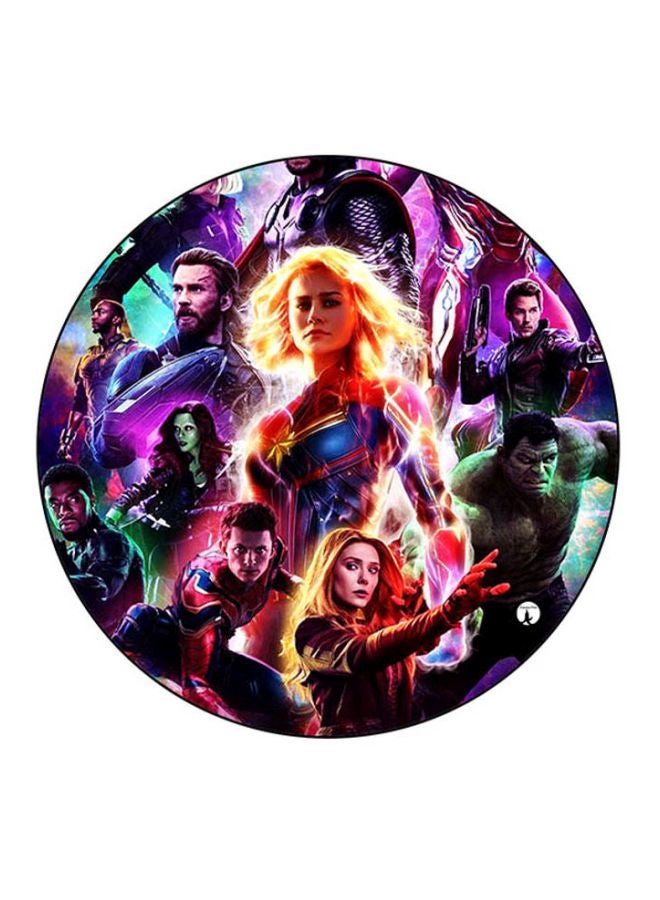 BP Avengers Printed Round Mousepad Pink/Blue/Green