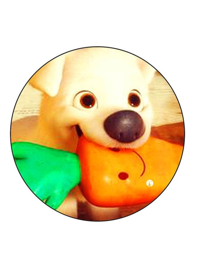 BP Disney Printed Round Mousepad White/Orange/Green