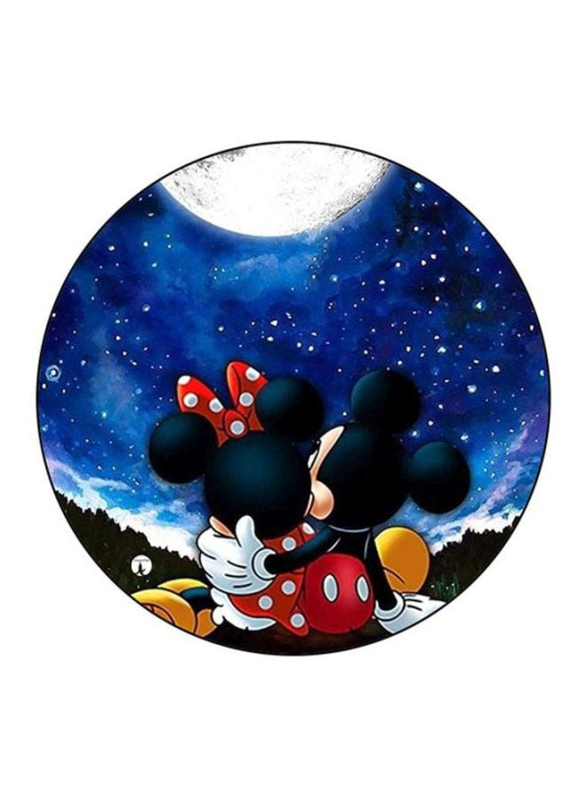 BP Printed Round Mousepad Blue/White/Red