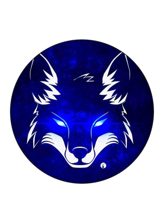 بي بي لوحة ماوس بطبعة ذئب أزرق / أبيض