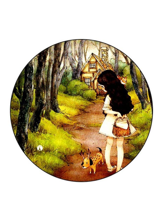 بي بي لوحة ماوس مطبوعة برسمة فتاة متعدد الألوان