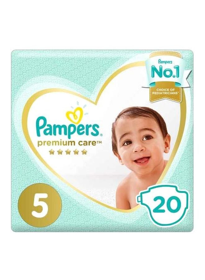 Pampers Premium Care Diapers, Size 5, 11-18Kg, 20 Count - Image 1