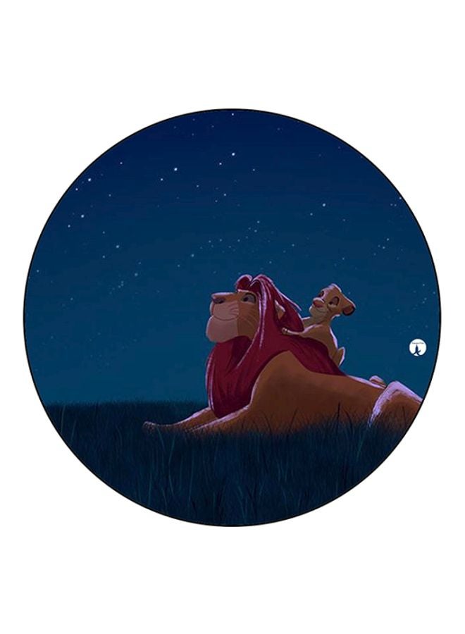 BP Disney Printed Round Mousepad Blue/Brown