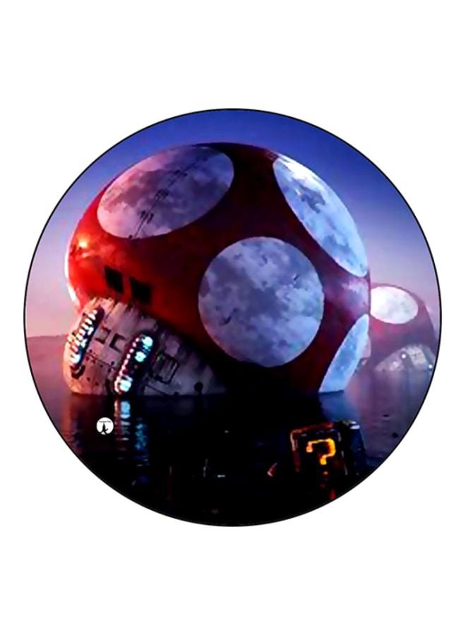 BP Printed Round Mousepad Red/White/Blue