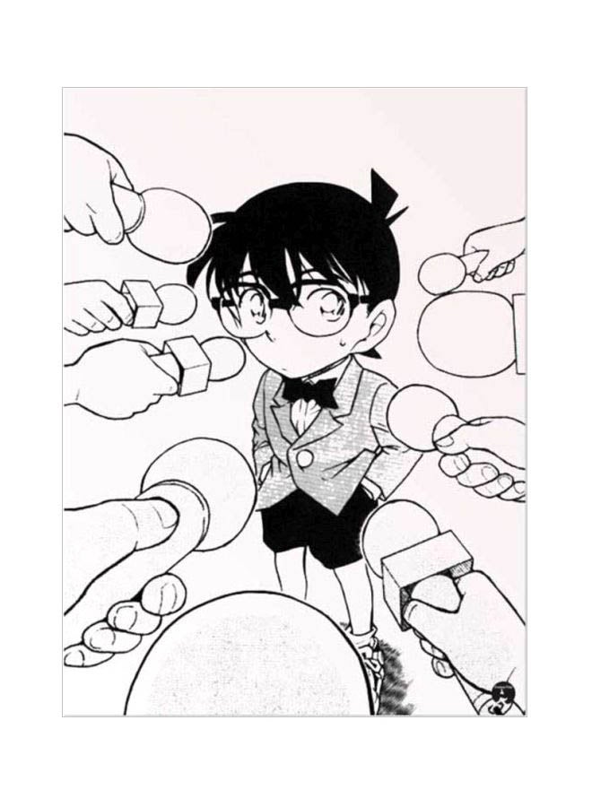 لوحة ماوس مزينة بطبعة مستوحاة من مسلسل الرسوم المتحركة "Detective Conan" رمادي
