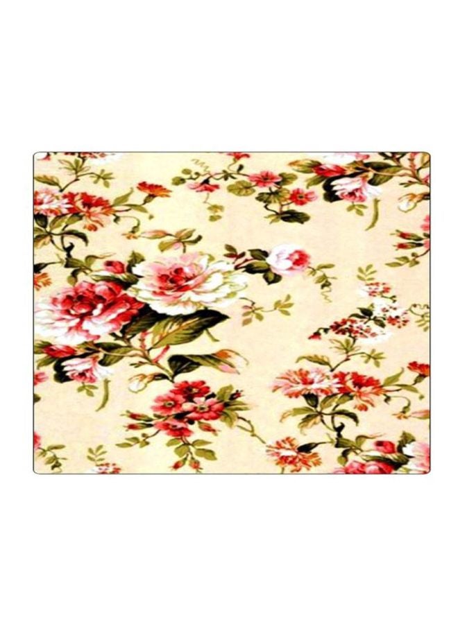 BP Floral Printed Mousepad Beige/Red/Green - Image 1